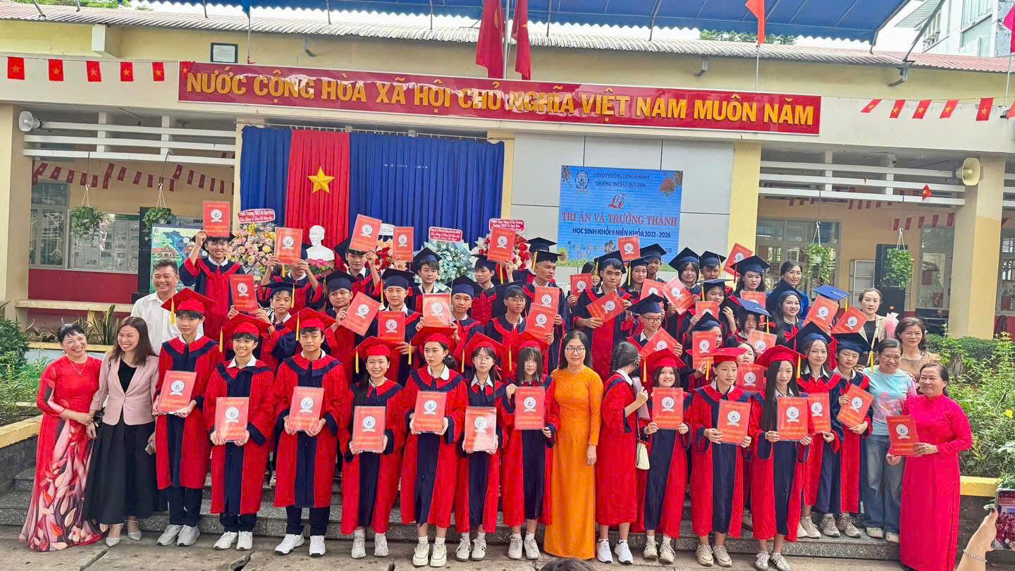 🌿 LỄ TRI ÂN VÀ TRƯỞNG THÀNH HỌC SINH KHỐI 9 – NIÊN KHÓA 2022 – 2026 🌿